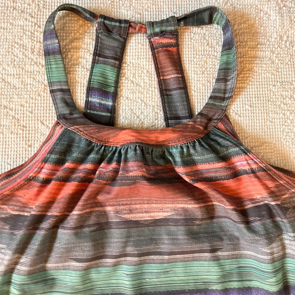 Prana Cantine Stretch Dress Geometric Multi Active Outdoor Med  Women's Gorpcore - Picture 2 of 8